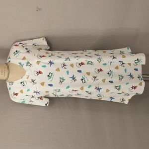 Cotn Dog Yoga Sleep Shirt Nightgown soft Pima Cotton made in Peru NWT Adorable